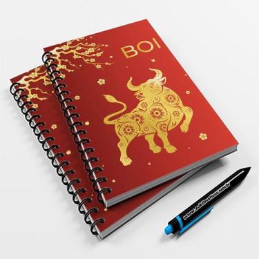 Imagem de Caderno Universitário 96fls Horóscopo Chinês Boi - Premium