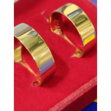 Imagem de Par Alianças Ouro 18 kilates 6 mm Peso 8 gramas