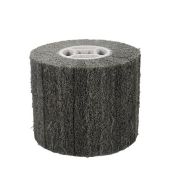 Imagem de Nylon Não Tecido Fio Trefilação Roda Abrasiva Flap Flet Escova Aço Inoxidável Metal Rebarbação Tambor Roda Polimento Ferramenta 60-600 Grão, Grão 60