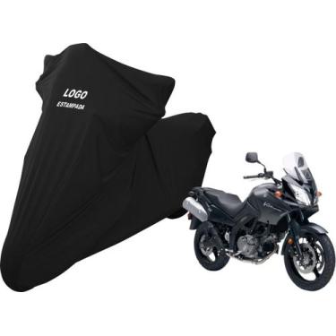 Imagem de Capa De Cobrir Moto Suzuki DL 650 V-Strom Não Risca Pintura - Mz, Pret
