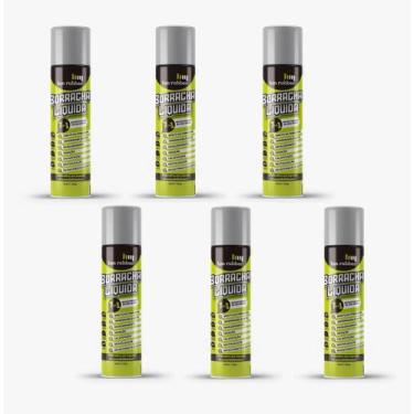 Imagem de Kit 06 Borrachas Líquida Spray  Direto na Ferrugem - LLEV, Alumínio