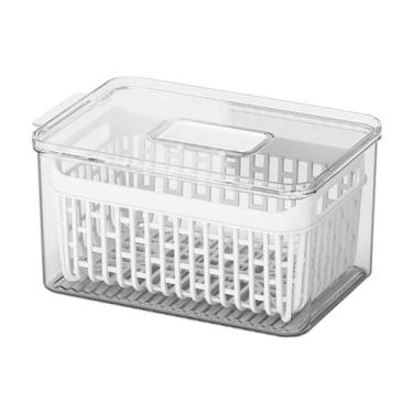 Imagem de Organizador De Geladeira Dry Cesto Sempre Seco 3,2 Litros - Coza/Brino