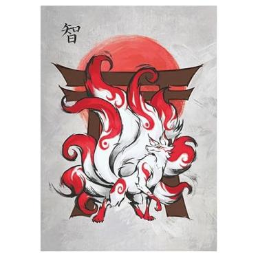 Imagem de Fantasy North - Shizuno - The Sacred Fox - 100 capas de cartas TCG foscas texturizadas - serve para Pokémon Magic MTG Commander e outros jogos de cartas - Capas de baralho