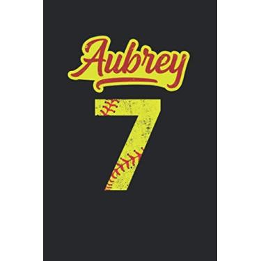 Imagem de Aubrey 7: Softball Grid/Graph Paper Notebook for Catcher/Pitcher Girls Training Journal at Sports, High School, College, University