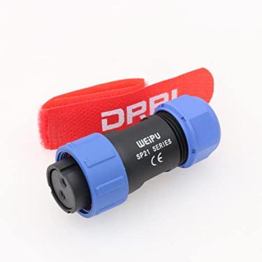Imagem de DRRI Weipu SP2110/S2 Conector circular de aviação fêmea impermeável de 2 pinos 12 V 30 A para entrada BLUETTI