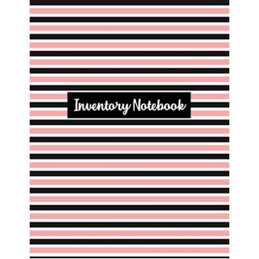 Imagem de Inventory Notebook: Inventory Management Book - Large Inventory Ledger Book For Tracking and Recording Business Stock and Supplies - Striped Cover Design