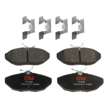 Imagem de TRW Automotive Conjunto de pastilhas de freio a disco TPC0806 para Lincoln LS: 2000-2006 e outras aplicações traseiro, preto