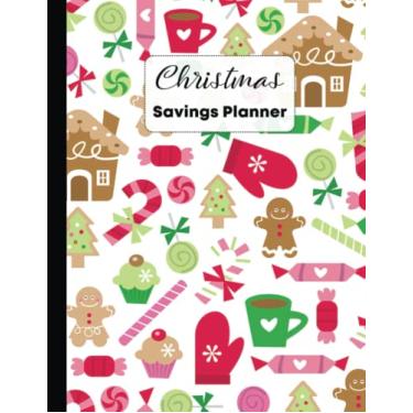 Imagem de Christmas Savings Planner: Holiday Savings Planner | Tracker and Journal for Christmas and December Saving Challenges and Gift organising | christmas sugar with spice pink and brown Pattern