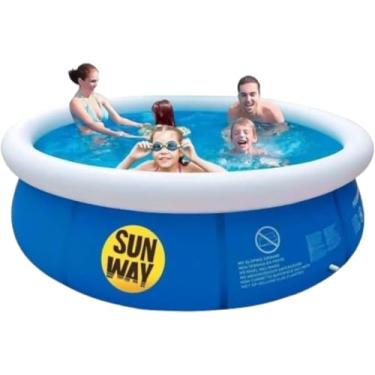 Imagem de Piscina Inflável 1000 Litros Redonda Sun Way U – Perfeita para Crianças e Adultos!