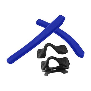 Imagem de Trushell Mais de 20 opções de kits de borracha/substituição de lente para óculos de sol OO9383 OAKLEY EVZero Pitch, Rubber Kits - Dark Blue, EVZero Pitch