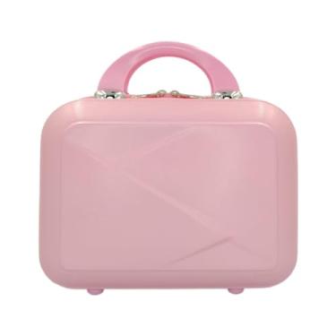 Imagem de Maleta Frasqueira De Mão Em Abs Viagem Reforçada D-20 (Rosa Lisa)