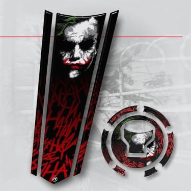 Imagem de Adesivo Gravata e Bocal Resinados Cg160 Joker Hahaha Gv179 - Resitank