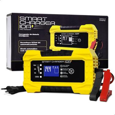 Imagem de Carregador de Bateria Automotivo Smart Charger 10A PLUS Inteligente - Bivolt - 12V - TTD