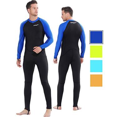 Imagem de COPOZZ Roupa de mergulho masculina – Roupa de banho com proteção UV de corpo inteiro para surf, mergulho e snorkeling