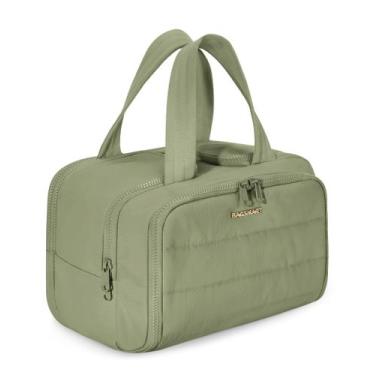 Imagem de Bolsa de Higiene de Viagem BAGSMART Puffy Cosmetic Green - Para Mulher