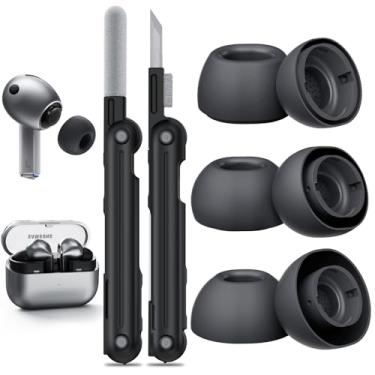 Imagem de Inesore Compatível Com Samsung Galaxy Buds 3 Pro Pontas De Ouvido De Reposição Com Caixa De Armazenamento Portátil E Caneta De Limpeza Orifício De Redução De Ruído Com Pontas De Ouvido De Silicone P