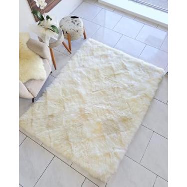 Imagem de Tapete De Pele Lã Carneiro (Ovino) Natural (1,25 x 0,75 m)