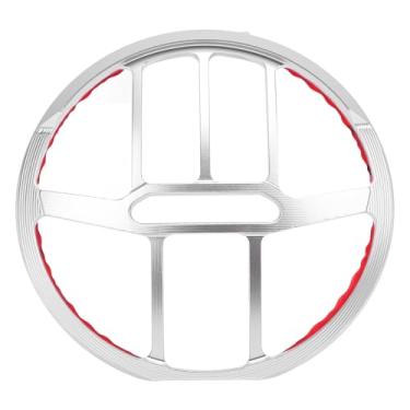 Imagem de Tampa do Protetor Liga de Alumínio de Alumínio, Eleve a Aparência Sua Bicicleta Com Capa Elegante, Garantindo Proteção Enquanto Monta, na Tampa Guarda Grelha (Prata)