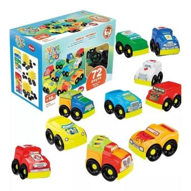 Imagem de Blocos De Montar Big Friends III 72 Peças - Dismat MK268