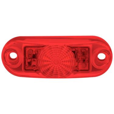 Imagem de Lanterna Frontal Delimitadora Led Vermelha Para Caminhões 12V/ 24V