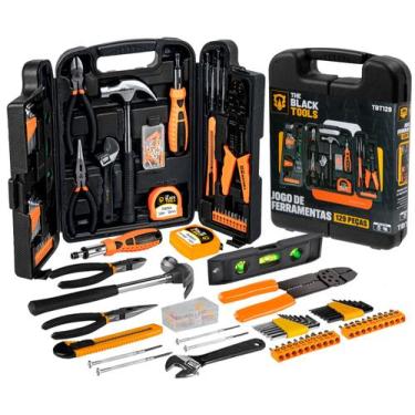 Imagem de Kit Caixa De Ferramentas Completo 129pçs - Estojo/maleta The Black Too