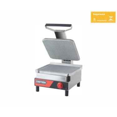 Imagem de Sanduicheira Estriada Croydon Sase Elétrica 32x34cm, 220V