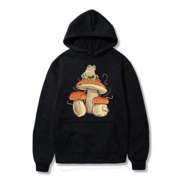 Imagem de Blusa De Frio Moletom Sapo Cogumelo Escuro Engraçado - Use Nerd, GG