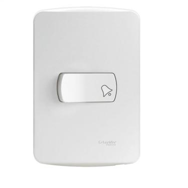 Imagem de Conjunto Campainha Pulsador 10A Miluz Schneider S3B62460