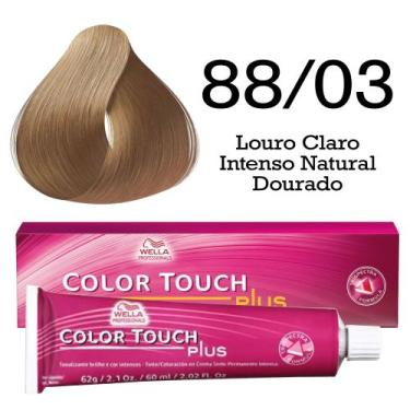 Imagem de Tonalizante Color Touch 88/03 Louro Claro Intenso Natural Dourado  Wel