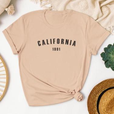 Imagem de Camiseta Feminina California 1991 Algodão Fio 30.1 - Ineed T-shirt, Be