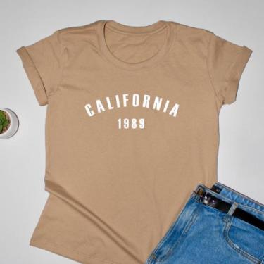 Imagem de Camiseta Feminina Baby Look California 1989 algodão Gola Redonda - Ine