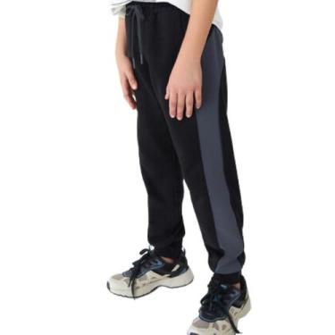 Imagem de Calça Moletom Jogger Menino Hering, Preto, 14