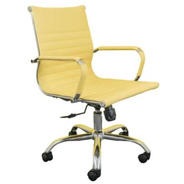 Imagem de Cadeira Escritório Diretor Esteirinha Eames Giratória e com Mecanismo 