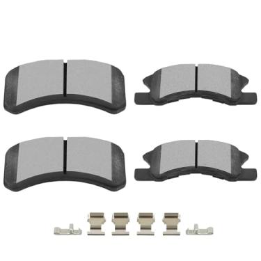 Imagem de SCITOO D1731 Conjuntos de pastilhas de freio de cerâmica dianteiras com substituição de ferragens para Dodge For Attitude 2016-2018, Mitsubishi For Mirage 2014-2022, Mitsubishi For Mirage G4 2017-2022