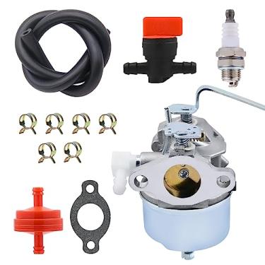 Imagem de Carburador NIMTEK com mangueira de combustível de ignição para válvula de desligamento Tecumseh 631918 HS40 4HP HS50 5HP Carburador de motor