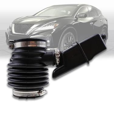 Imagem de LEVANLIGHT Mangueira de admissão de ar do motor com braçadeira compatível com Nissan Murano 2015-2023 Pathfinder 2013-2016 Infiniti QX60 2014-2016 JX35 2013 Substituição # 165763JA0A,16576-3JA0A,004B