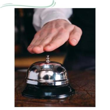 Imagem de Kit 3 Campainha Sino De Mesa Grande Bar Restaurante Recepção Hotel - W