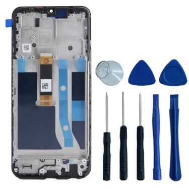 Imagem de Ygpmoiki Substituição de tela LCD com moldura para Nokia G310 TA-1573 G42 TA-1581 Montagem digitalizador de tela LCD sensível ao toque com moldura de substituição G310 16.7 cm