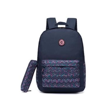 Imagem de Mochila Bolsa Reforçada Feminina Escolar Faculdade Dia a Dia - COBAN, 