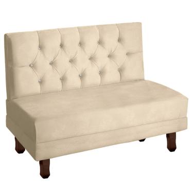 Imagem de Canto Italy Confortável Para Apartamento Cozinha E Restaurantes Veludo Cor Bege