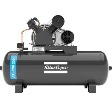 Imagem de Compressor De Ar 5hp 20pcm 200l 220v/380v Trifásico At5/20i Atlas Copco