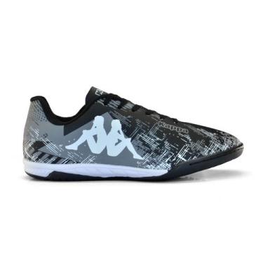 Imagem de Chuteira Futsal Kappa Seattle Tênis Esportivo Quadra, 41, Preto, Branc