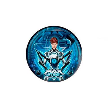 Imagem de Pratos Redondo Descartável Max Steel 17Cm Com 8Un Regina