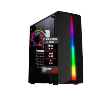 Imagem de Pc Gamer I5 10400F 16Gb Ddr4 Gtx 1650 4Gb Hd 1Tb Ssd 480Gb - Tech Fusi
