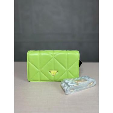 Imagem de Bolsa Feminina Média Transversal Fechamento Duplo Sintético - MissDong