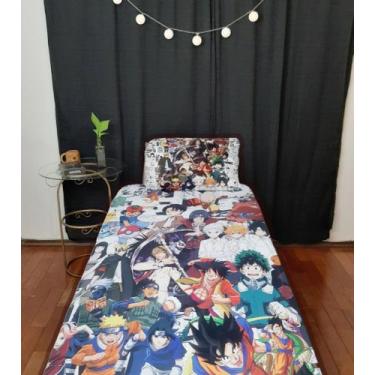 Imagem de Lençol Cama Solteiro Animes Favoritos Anime Naruto Otaku - Art Persona