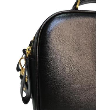 Imagem de Bolsa sabrina - Caprina, M, Preto liso