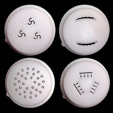 Imagem de PASTADISC - Coleções de discos em forma de macarrão aptas para máquina de macarrão e macarrão Philips Avance, acessórios para máquina de macarrão, conjunto de discos 4 em 1 - Bucatini, Fusilli, nhoque