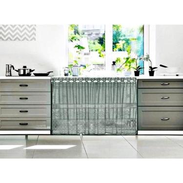 Imagem de Cortina Pia/Vitro Renda Color Retro 2,00X0,80 Pistache