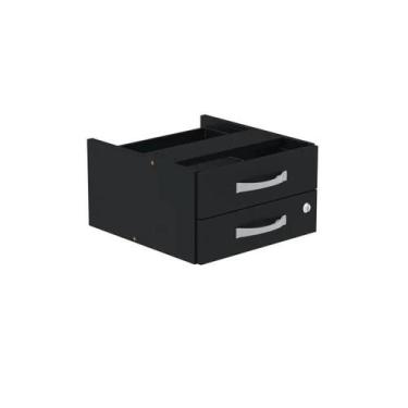 Imagem de Gaveteiro Aereo 2 Gavetas Preto - DE ASTRO, Preto